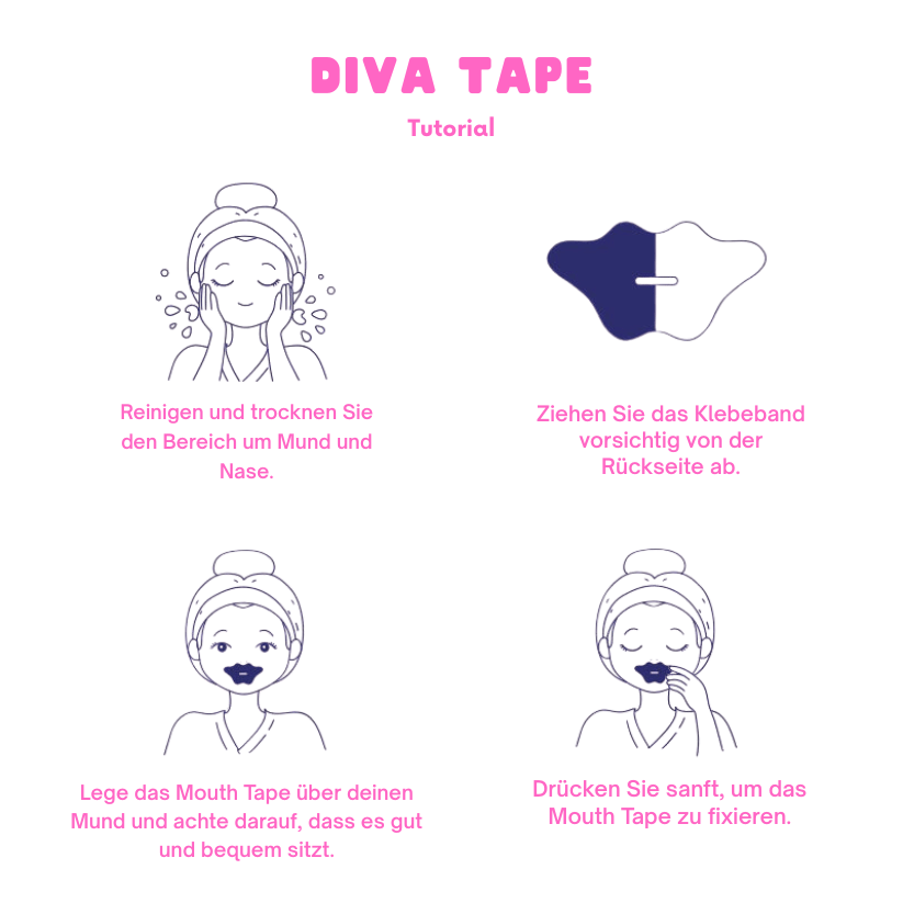Diva Tape | Feuchtigkeit und Volumen spendendes Mouth Tape