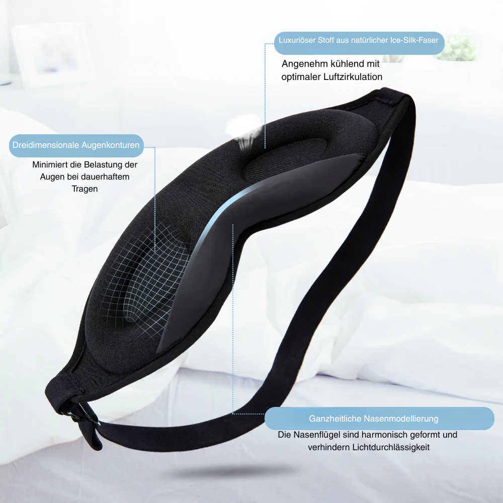 Somnia – Premium Schlaf Maske aus Maulbeerseide