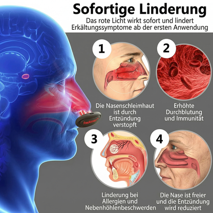 FreiAtmen™ Nasen-Rotlichttherapie