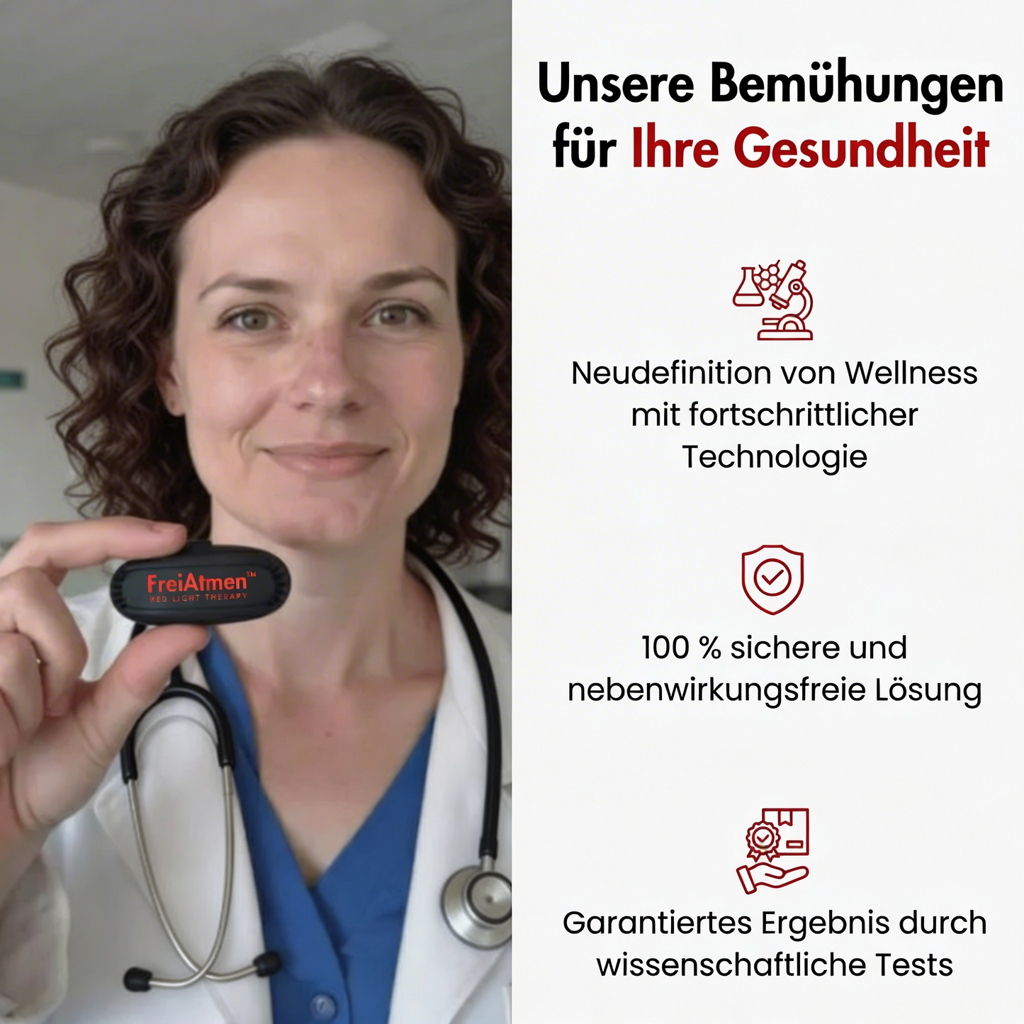 FreiAtmen™ Nasen-Rotlichttherapie