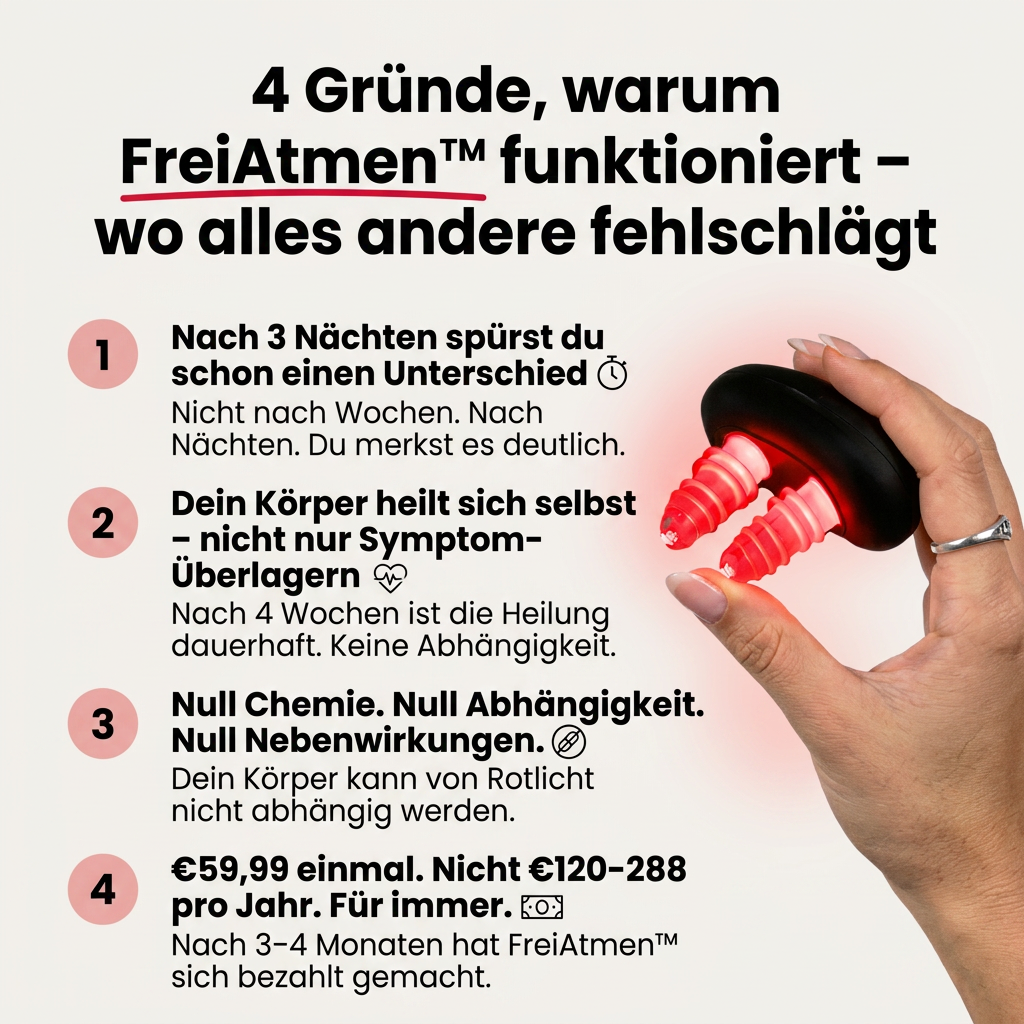 FreiAtmen™ Nasen-Rotlichttherapie
