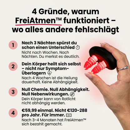 FreiAtmen™ Nasen-Rotlichttherapie
