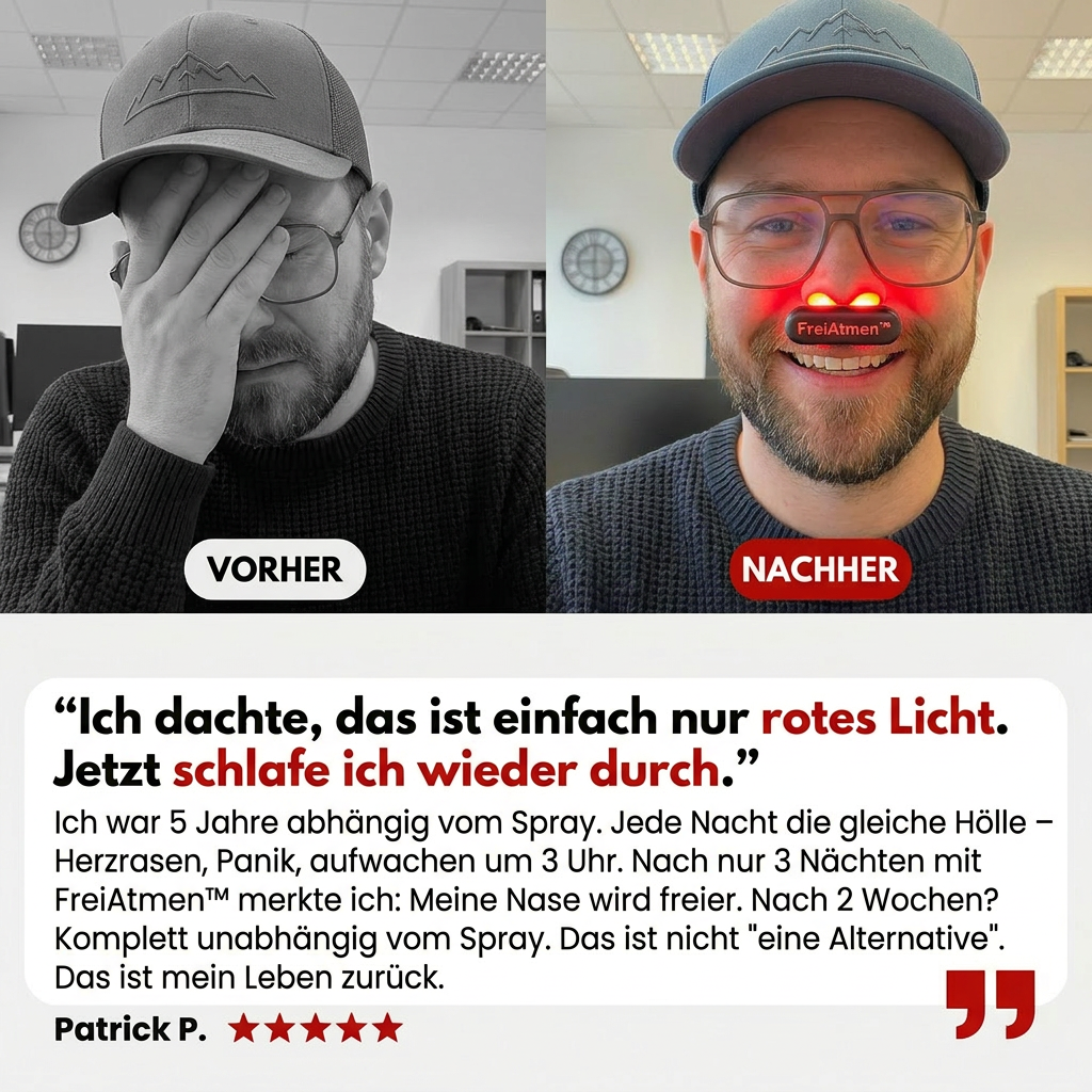 FreiAtmen™ Nasen-Rotlichttherapie