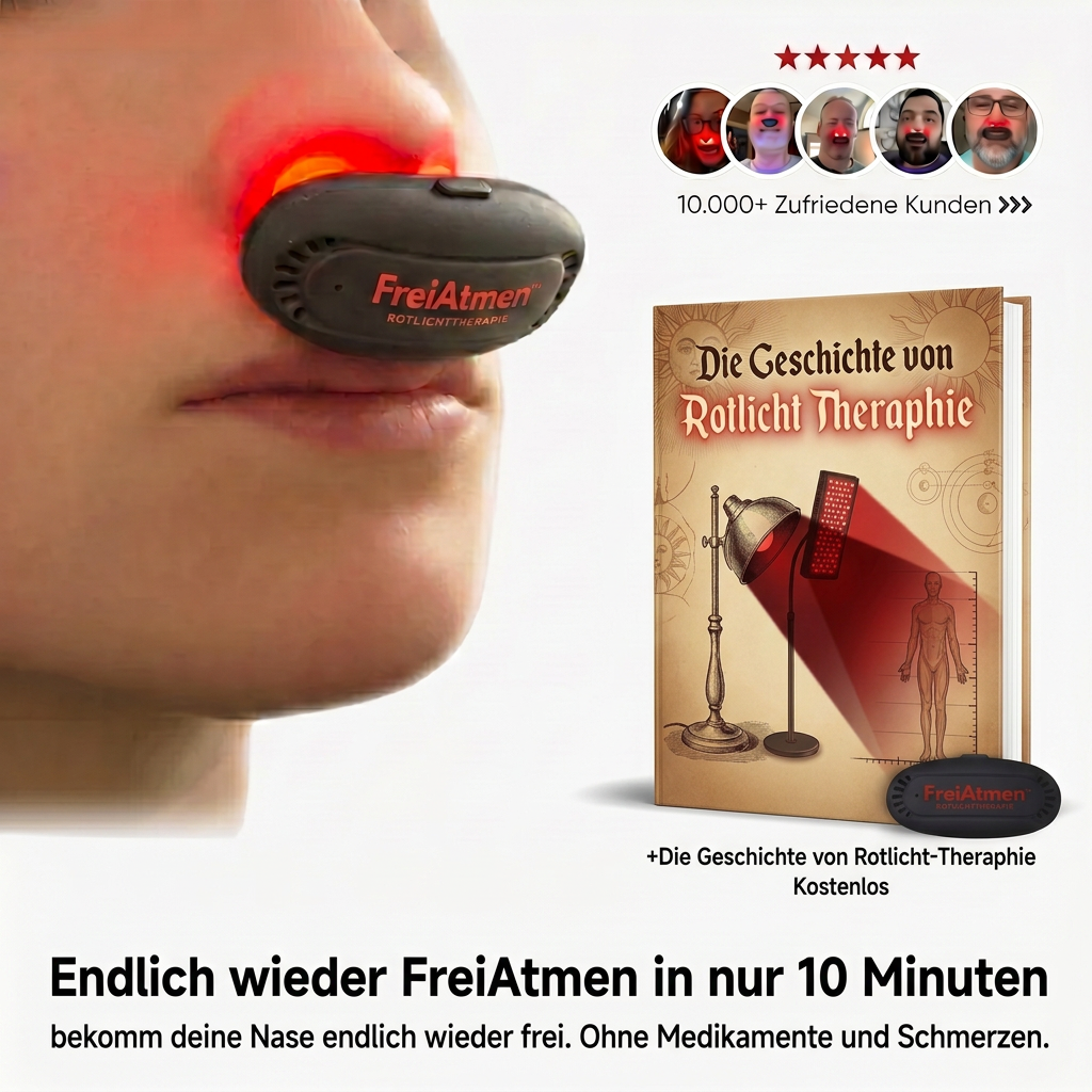 FreiAtmen™ Nasen-Rotlichttherapie