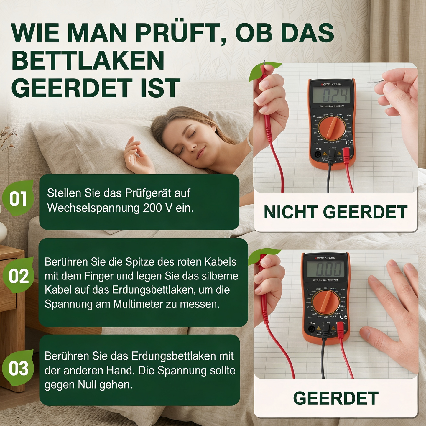 GEERDT | Erdungsbettlaken